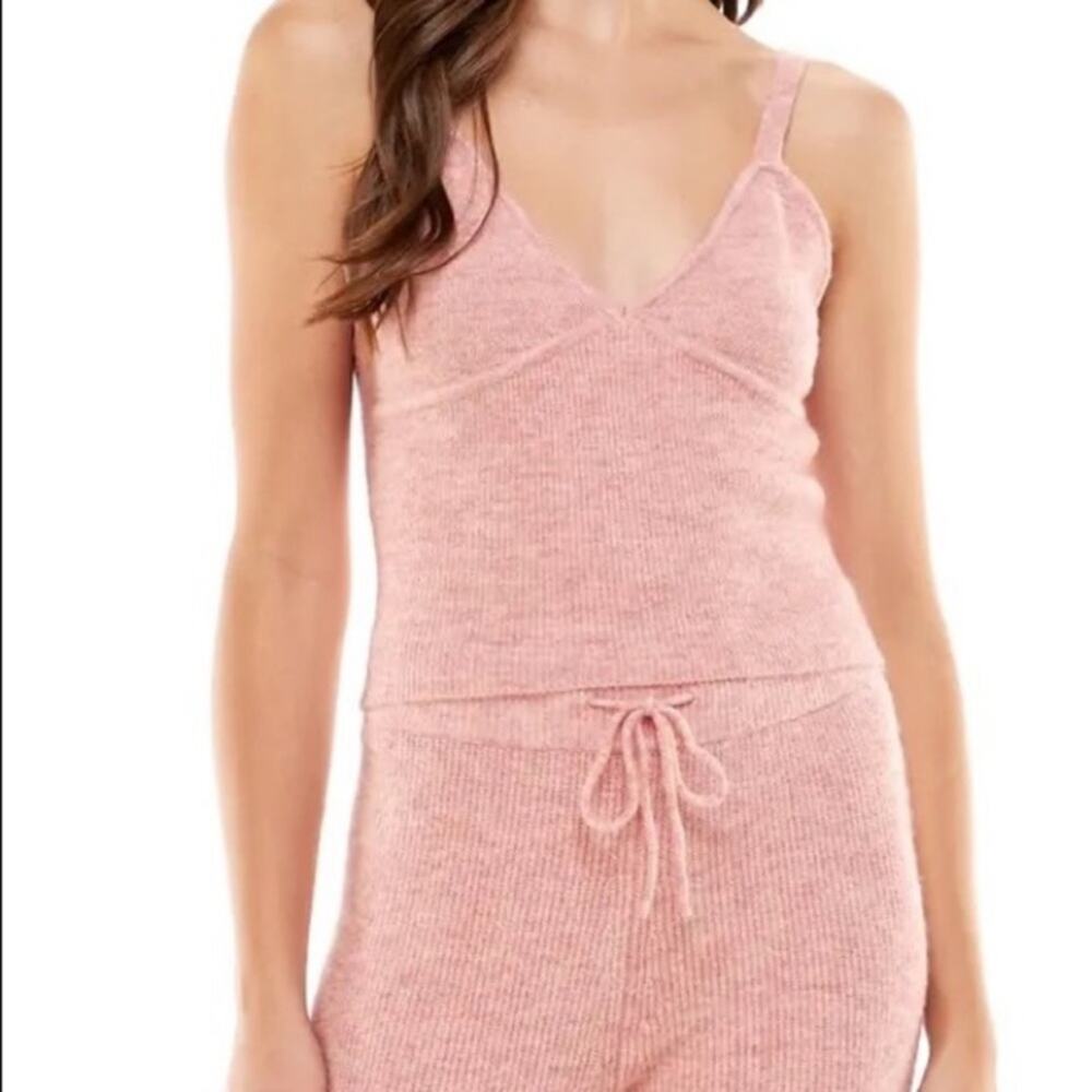 Wayf Pink Knit Tank Small NEW